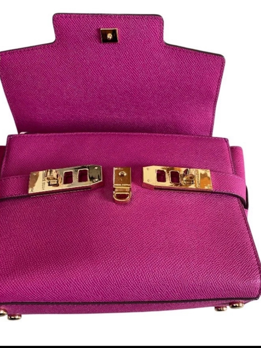 Henri Bendel Pebbled Leather Uptown Satchel/Crossbody NWOT - Picture 8 of 11